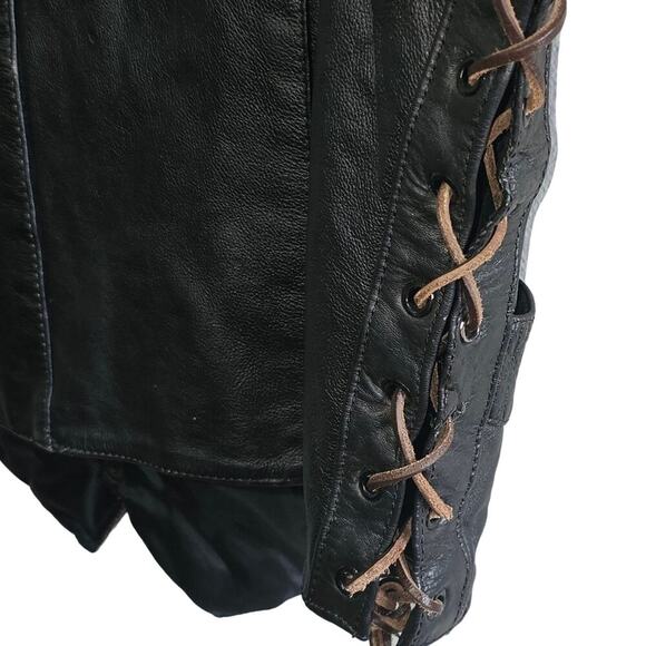 mens leather vest - Picture 3 of 4